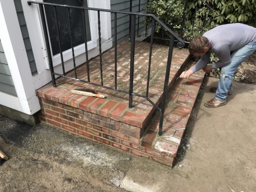 Brick steps