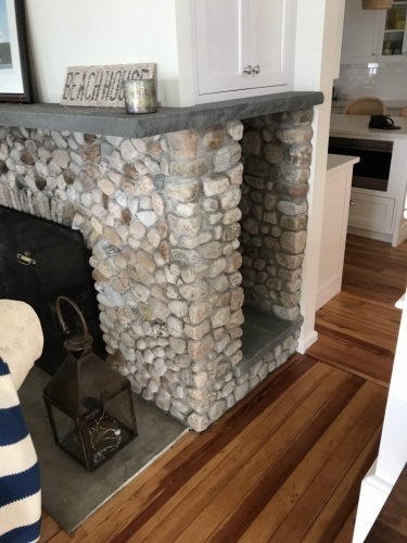 Beachstone wood storage bin