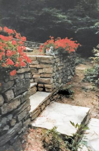 Fieldstone Retaining Wall and Steps