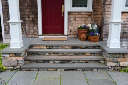 Fieldstone and Bluestone Steps