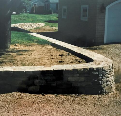 Fieldstone Retaining and Sitting Wall