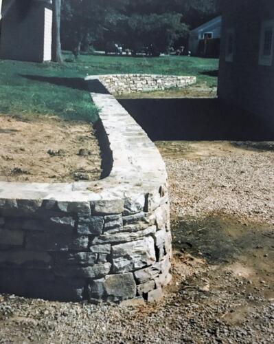 Fieldstone Retaining and Sitting Wall