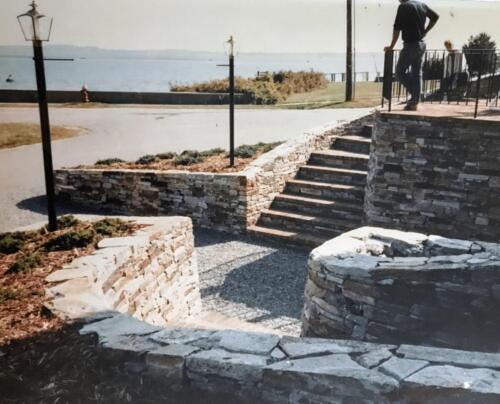 Quarry Stone Steps and Retaining Wall