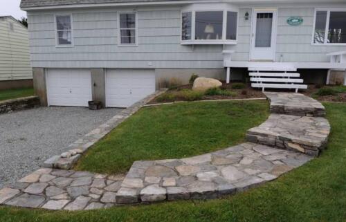 Fieldstone Steps, Walkway and Retaining Walls
