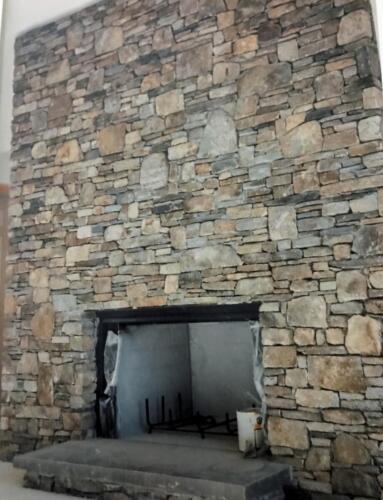 Fieldstone Fireplace Front