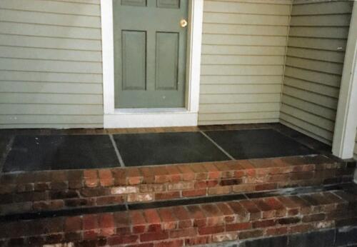 Brick and Bluestone Steps and Front Entrance