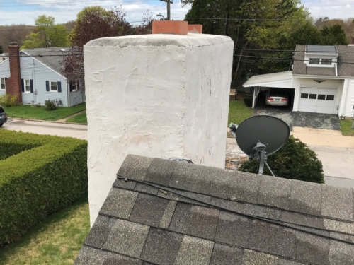 Stucco Chimney Restoration