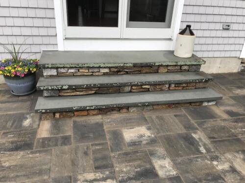 Fieldstone and Bluestone Steps