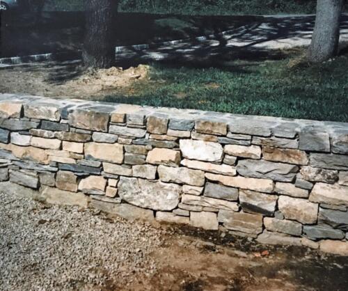 Fieldstone Retaining Wall