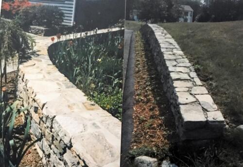 Fieldstone Retaining and Sitting Wall