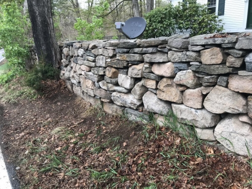 Double faced country wall