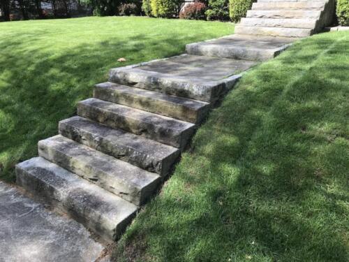Antique Granite Steps and Walkway