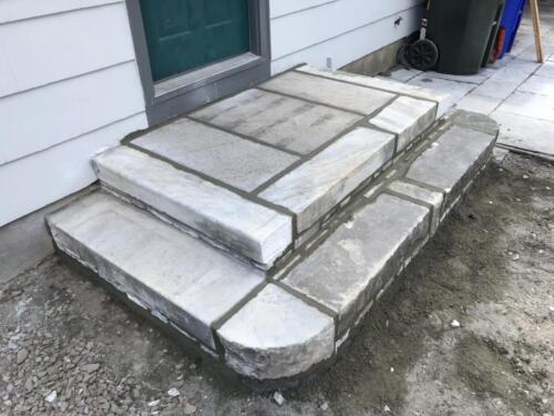 Antique Marble Rebuilt Steps