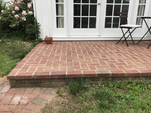 Brick patio and walkway