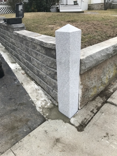 New granite post