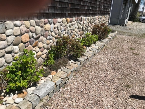 Beach stones foundation