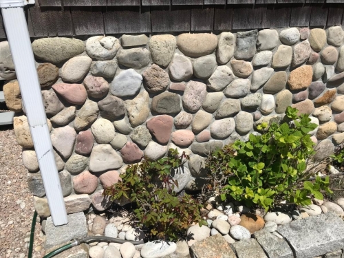 Beach stones foundation