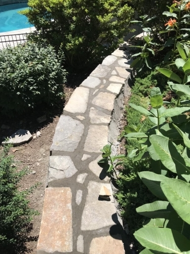 Fieldstone wall