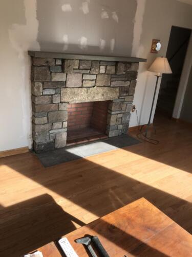 Hand Picked Granite Fireplace Front