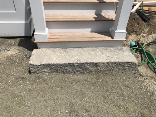 Antique granite steps