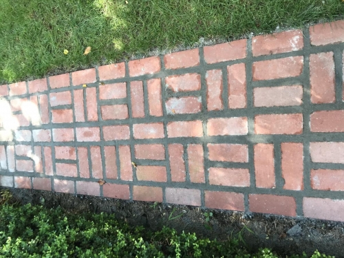 Brick walkway