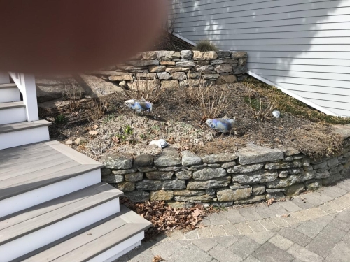 Retaining wall and Planter