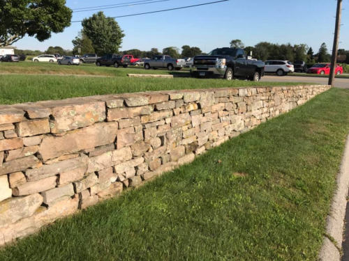 Fieldstone Retaining Wall