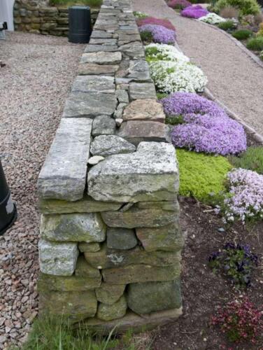 Double-faced Fieldstone Wall